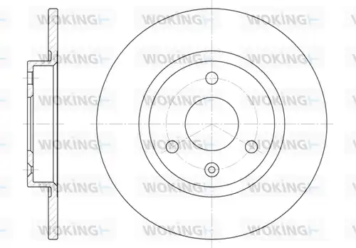 спирачен диск WOKING D6129.00