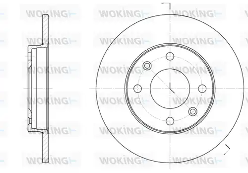 спирачен диск WOKING D6130.00