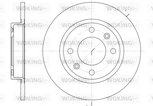 спирачен диск WOKING D6136.00