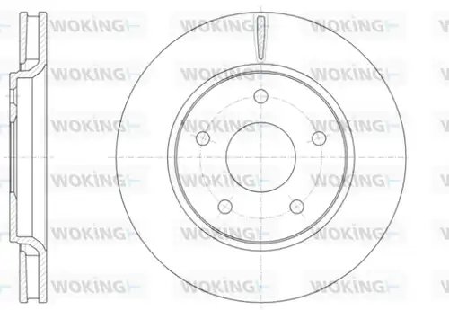 спирачен диск WOKING D61393.10