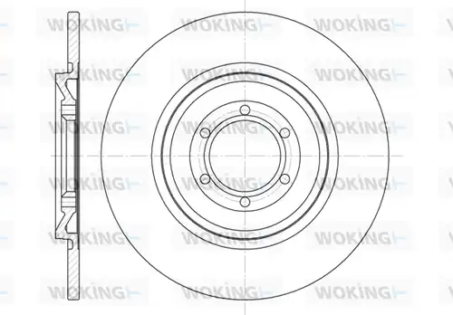 спирачен диск WOKING D6140.00