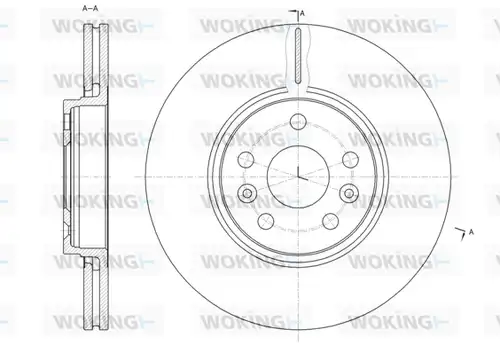 спирачен диск WOKING D61477.10