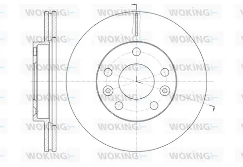 спирачен диск WOKING D61478.10