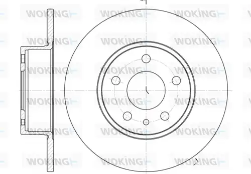 спирачен диск WOKING D6149.00