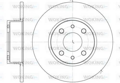 спирачен диск WOKING D6150.00