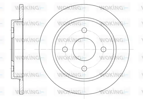 спирачен диск WOKING D6155.00