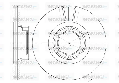 спирачен диск WOKING D6157.10