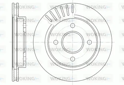 спирачен диск WOKING D6160.10