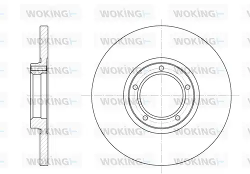 спирачен диск WOKING D6163.00