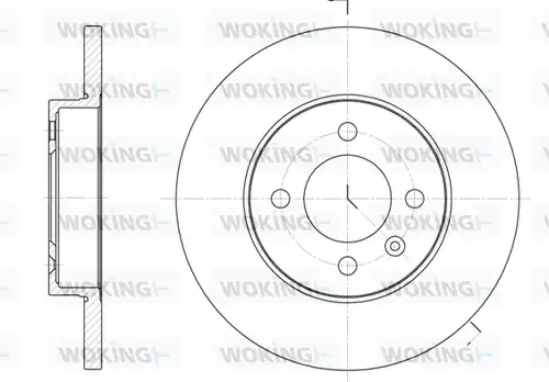 спирачен диск WOKING D6172.00