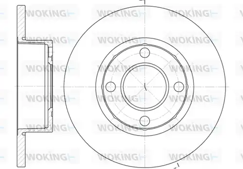 спирачен диск WOKING D6173.00