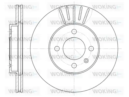 спирачен диск WOKING D6175.10