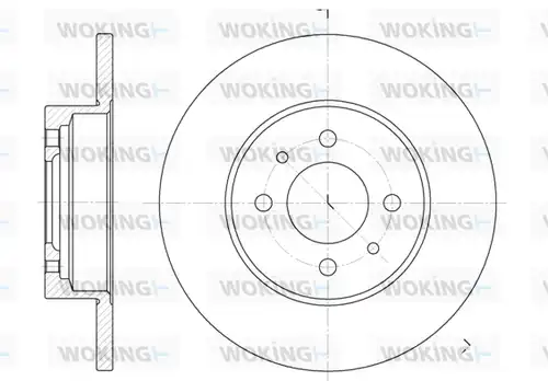 спирачен диск WOKING D6180.00