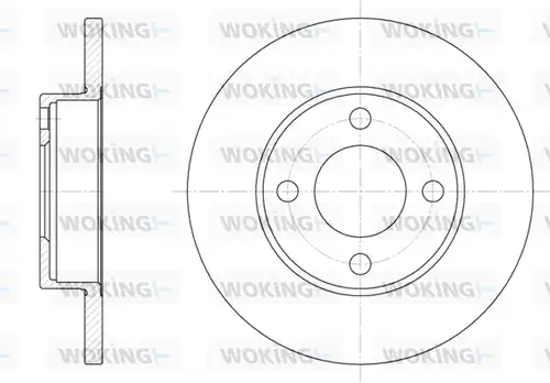 спирачен диск WOKING D6181.00