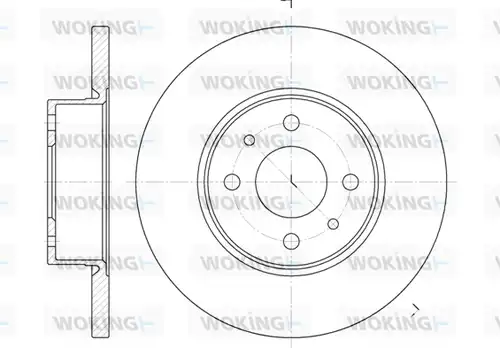 спирачен диск WOKING D6182.00