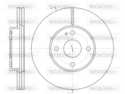 спирачен диск WOKING D6184.10