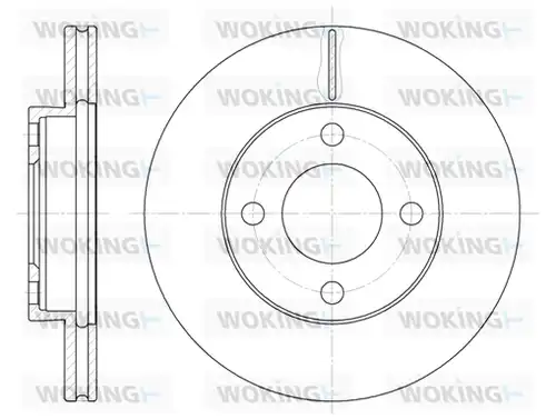 спирачен диск WOKING D6185.10