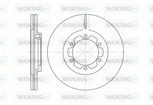 спирачен диск WOKING D6188.10