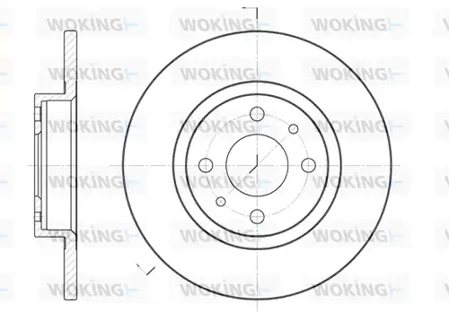 спирачен диск WOKING D6191.00