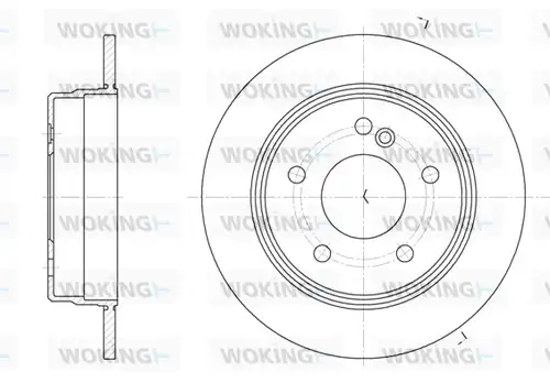 спирачен диск WOKING D6193.00