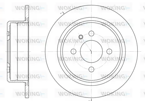 спирачен диск WOKING D6197.00