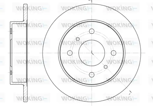 спирачен диск WOKING D6200.00