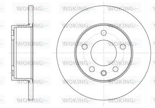 спирачен диск WOKING D6201.00