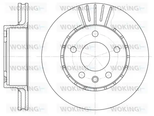 спирачен диск WOKING D6202.10