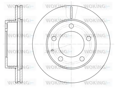 спирачен диск WOKING D6203.10