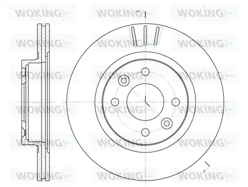 спирачен диск WOKING D6204.10