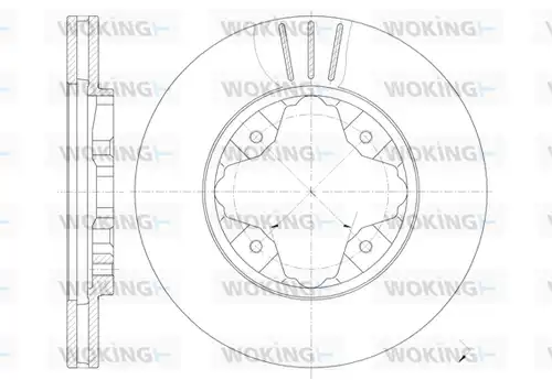 спирачен диск WOKING D6205.10