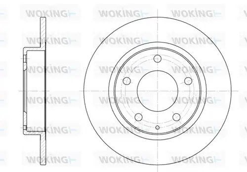 спирачен диск WOKING D6206.00