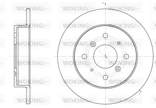 спирачен диск WOKING D6208.00