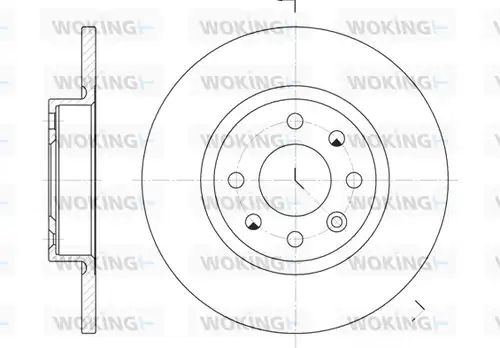 спирачен диск WOKING D6209.00