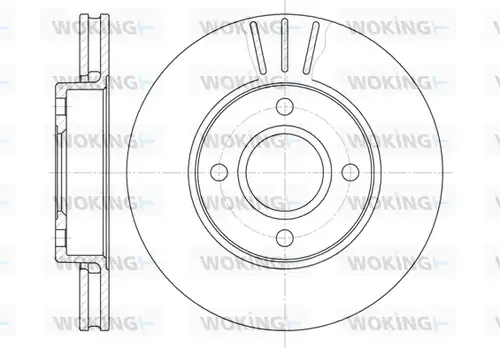 спирачен диск WOKING D6213.10