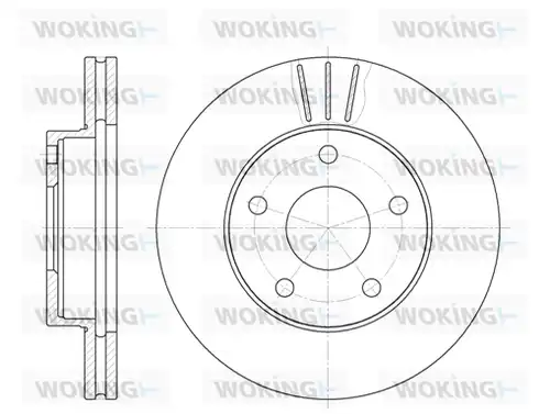 спирачен диск WOKING D6214.10