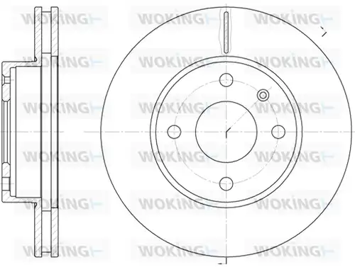 спирачен диск WOKING D6215.10