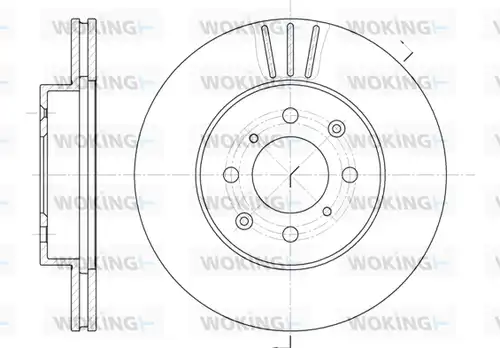 спирачен диск WOKING D6226.10