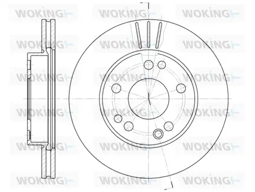 спирачен диск WOKING D6228.10