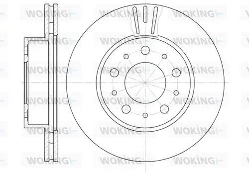 спирачен диск WOKING D6231.10