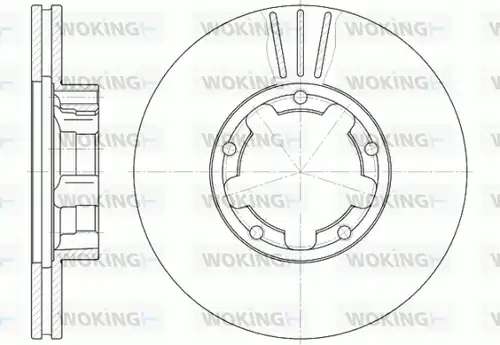 спирачен диск WOKING D6234.11