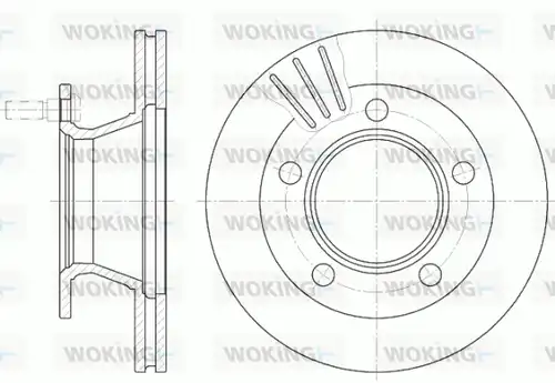 спирачен диск WOKING D6235.10