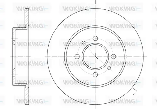 спирачен диск WOKING D6239.00