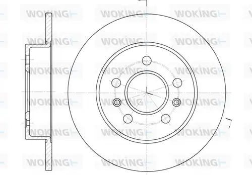 спирачен диск WOKING D6239.02