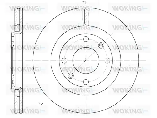 спирачен диск WOKING D6240.10