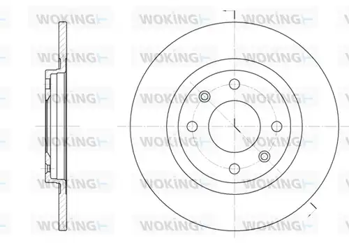 спирачен диск WOKING D6241.01