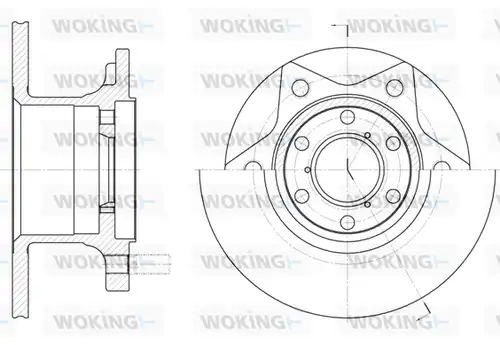 спирачен диск WOKING D6242.00