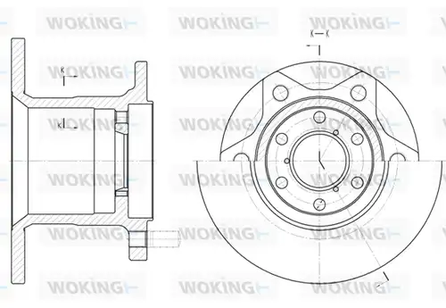 спирачен диск WOKING D6243.00