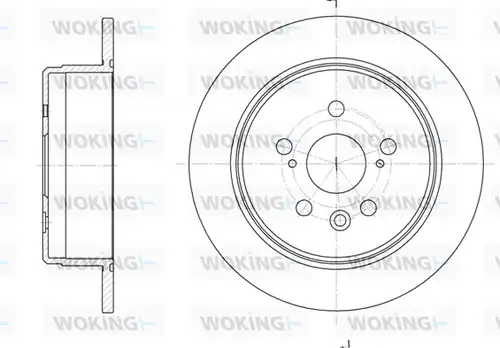 спирачен диск WOKING D6245.00