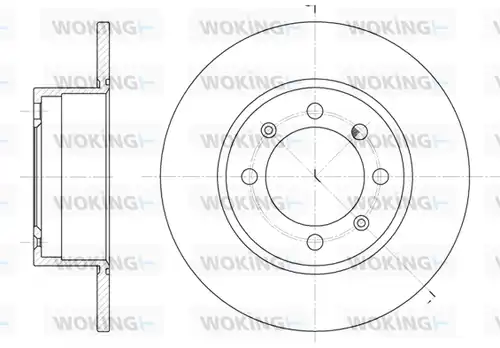 спирачен диск WOKING D6248.00